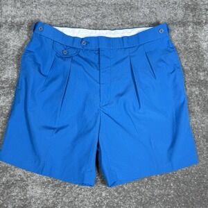 Vintage The Titleist Collection Pleated‎ Front Shorts Men's 36 Blue Golf